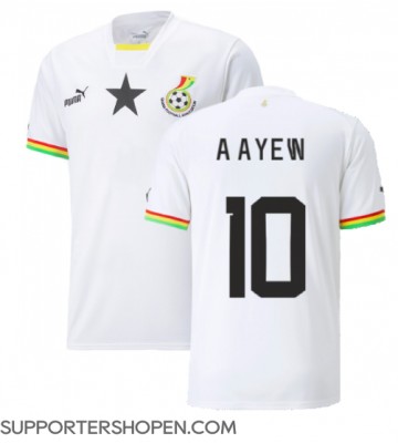Ghana Andre Ayew #10 Hemma Matchtröja VM 2022 Kortärmad